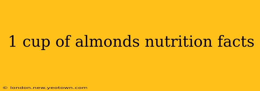 1 cup of almonds nutrition facts