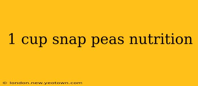 1 cup snap peas nutrition