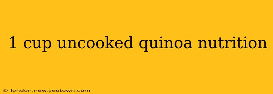 1 cup uncooked quinoa nutrition