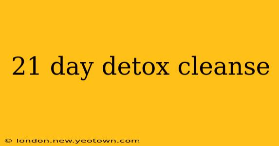 21 day detox cleanse