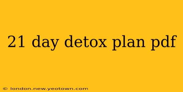 21 day detox plan pdf