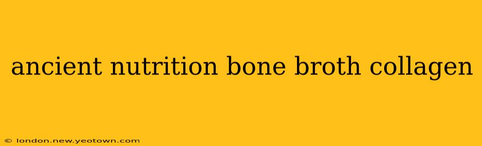ancient nutrition bone broth collagen