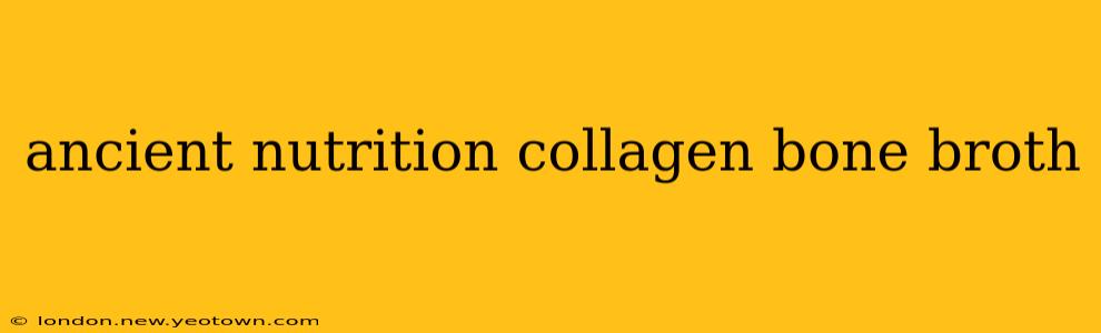 ancient nutrition collagen bone broth