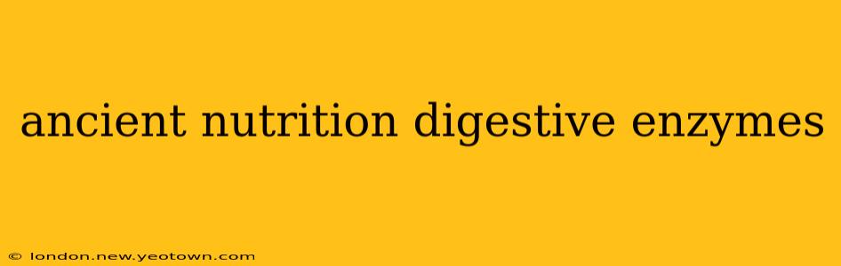 ancient nutrition digestive enzymes