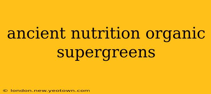ancient nutrition organic supergreens