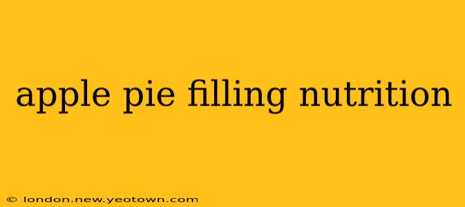 apple pie filling nutrition
