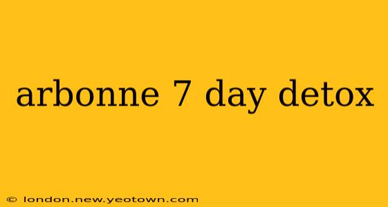 arbonne 7 day detox