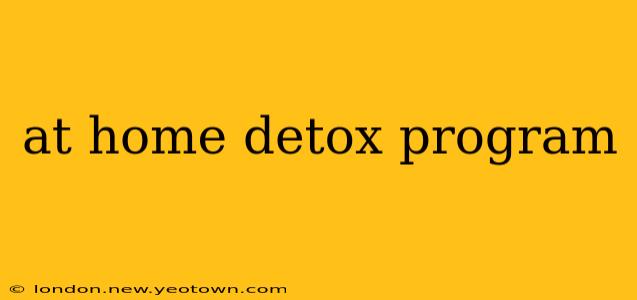 at home detox program