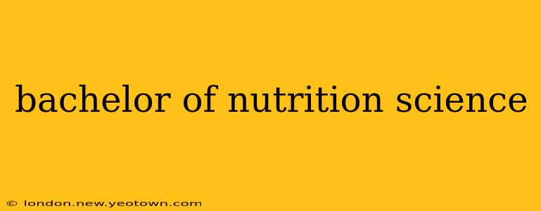 bachelor of nutrition science