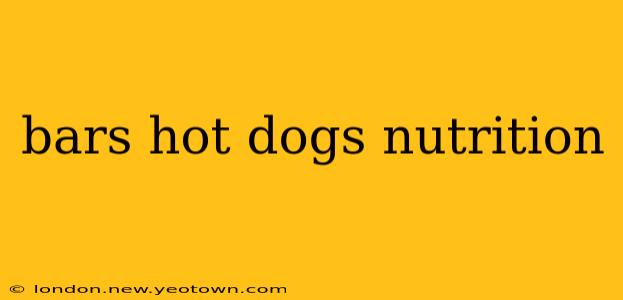 bars hot dogs nutrition