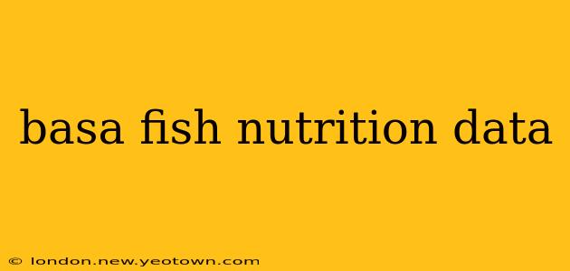 basa fish nutrition data