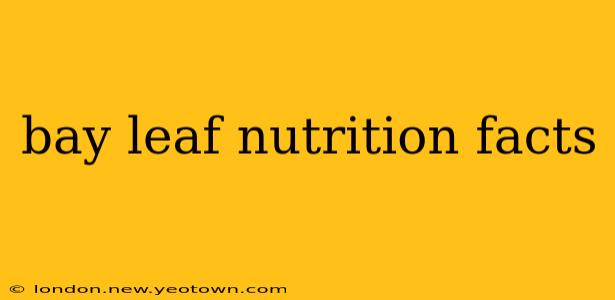 bay leaf nutrition facts