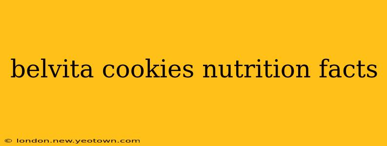 belvita cookies nutrition facts