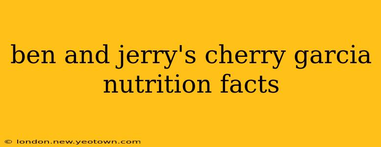 ben and jerry's cherry garcia nutrition facts