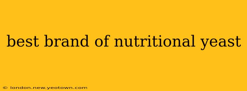 best brand of nutritional yeast