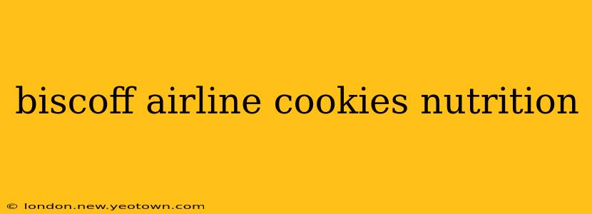 biscoff airline cookies nutrition