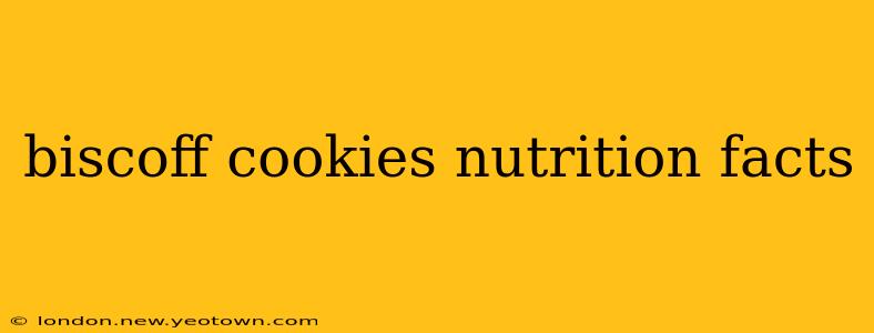 biscoff cookies nutrition facts
