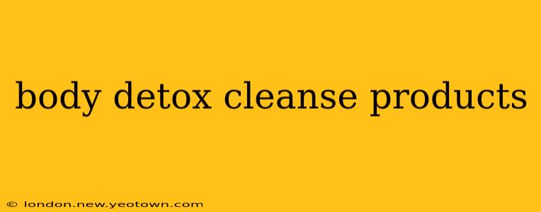 body detox cleanse products