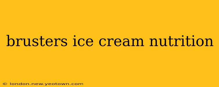 brusters ice cream nutrition