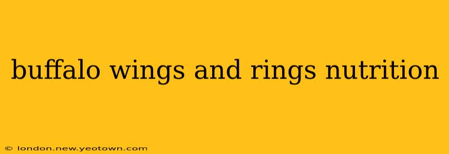 buffalo wings and rings nutrition