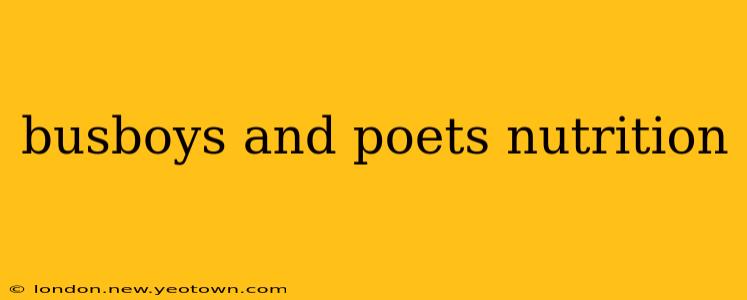 busboys and poets nutrition