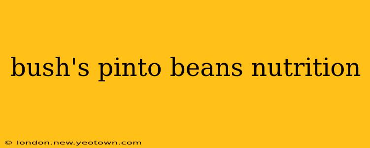 bush's pinto beans nutrition