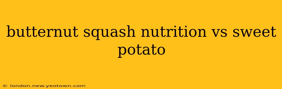 butternut squash nutrition vs sweet potato