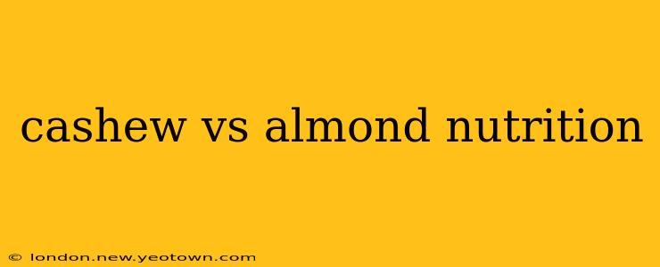 cashew vs almond nutrition