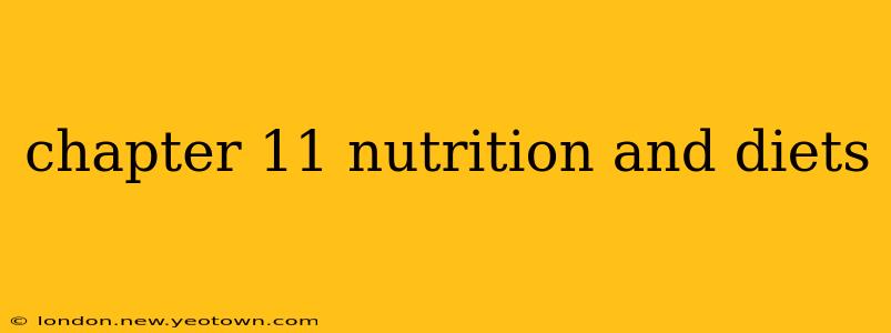 chapter 11 nutrition and diets