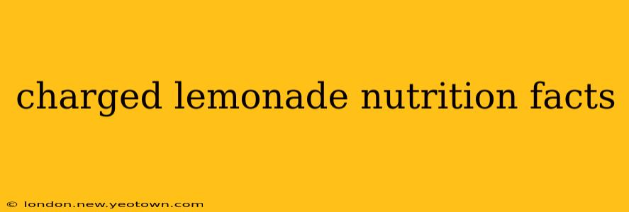 charged lemonade nutrition facts