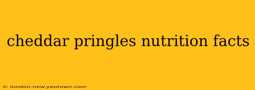cheddar pringles nutrition facts