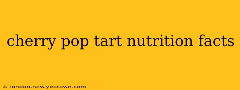 cherry pop tart nutrition facts