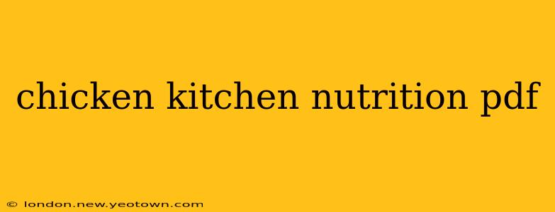 chicken kitchen nutrition pdf