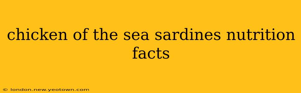 chicken of the sea sardines nutrition facts