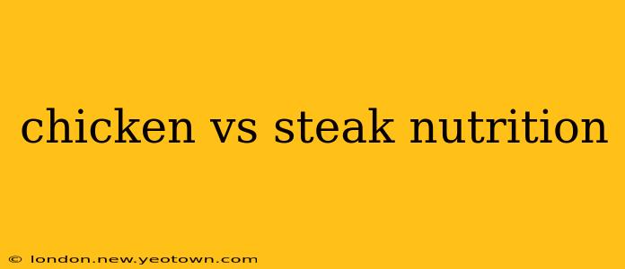 chicken vs steak nutrition