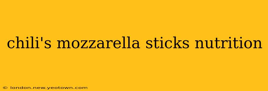 chili's mozzarella sticks nutrition