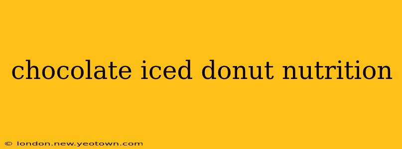 chocolate iced donut nutrition