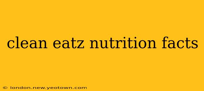 clean eatz nutrition facts