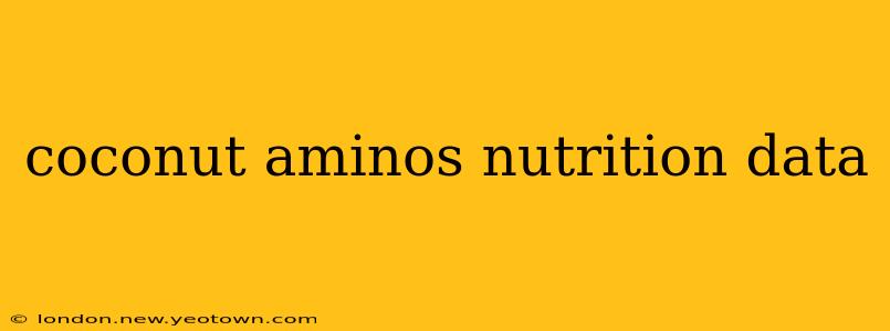 coconut aminos nutrition data