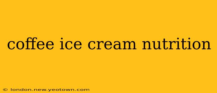 coffee ice cream nutrition