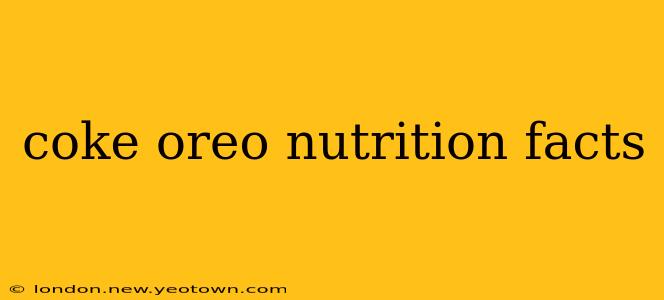 coke oreo nutrition facts
