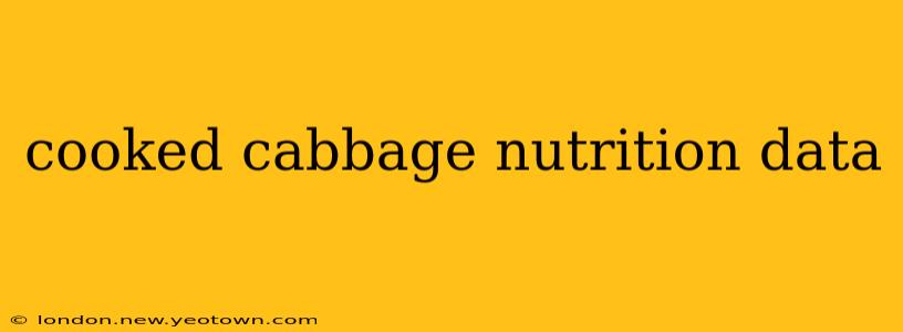cooked cabbage nutrition data