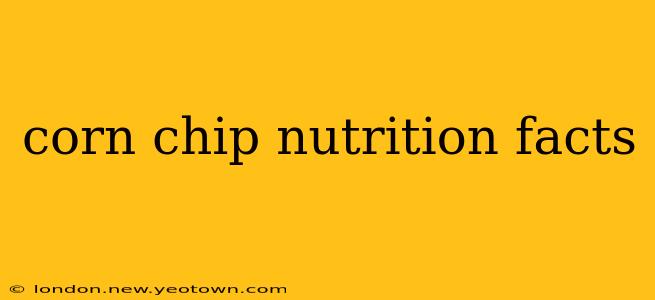 corn chip nutrition facts