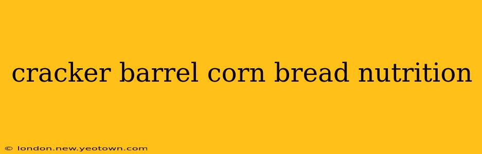 cracker barrel corn bread nutrition