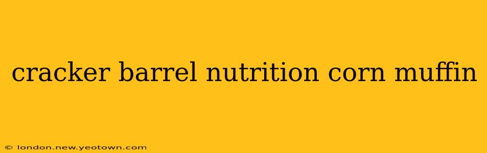cracker barrel nutrition corn muffin