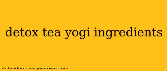 detox tea yogi ingredients