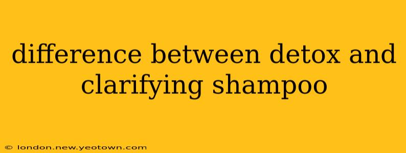 difference between detox and clarifying shampoo