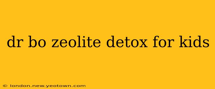 dr bo zeolite detox for kids