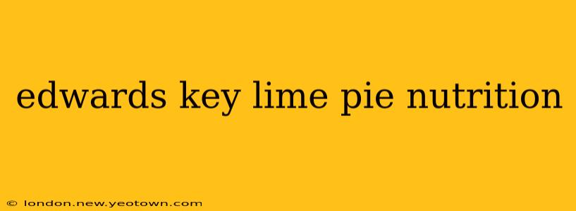 edwards key lime pie nutrition