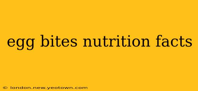 egg bites nutrition facts